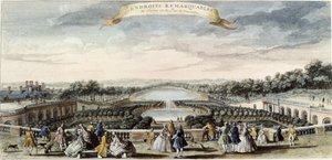 Az Orangerie és a versailles-i Grand Canal látképe
